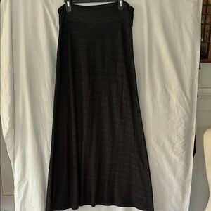 Hippie Love Elegant Black Long Skirt; med/large